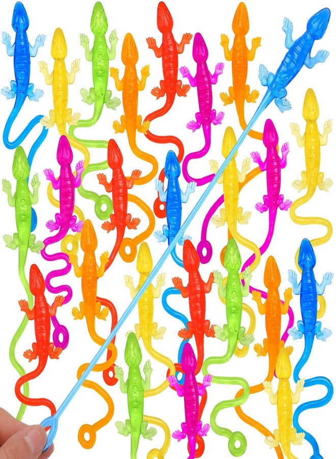 HLARTNET 26 PCS Sticky Gecko for Kids, Stretchy Sticky Lizards Toys Bulk for Reptile Party Favors, Children Lizards Gifts for Goodie Bags Stuffers Pinata Filler Students Rewards - Image 1